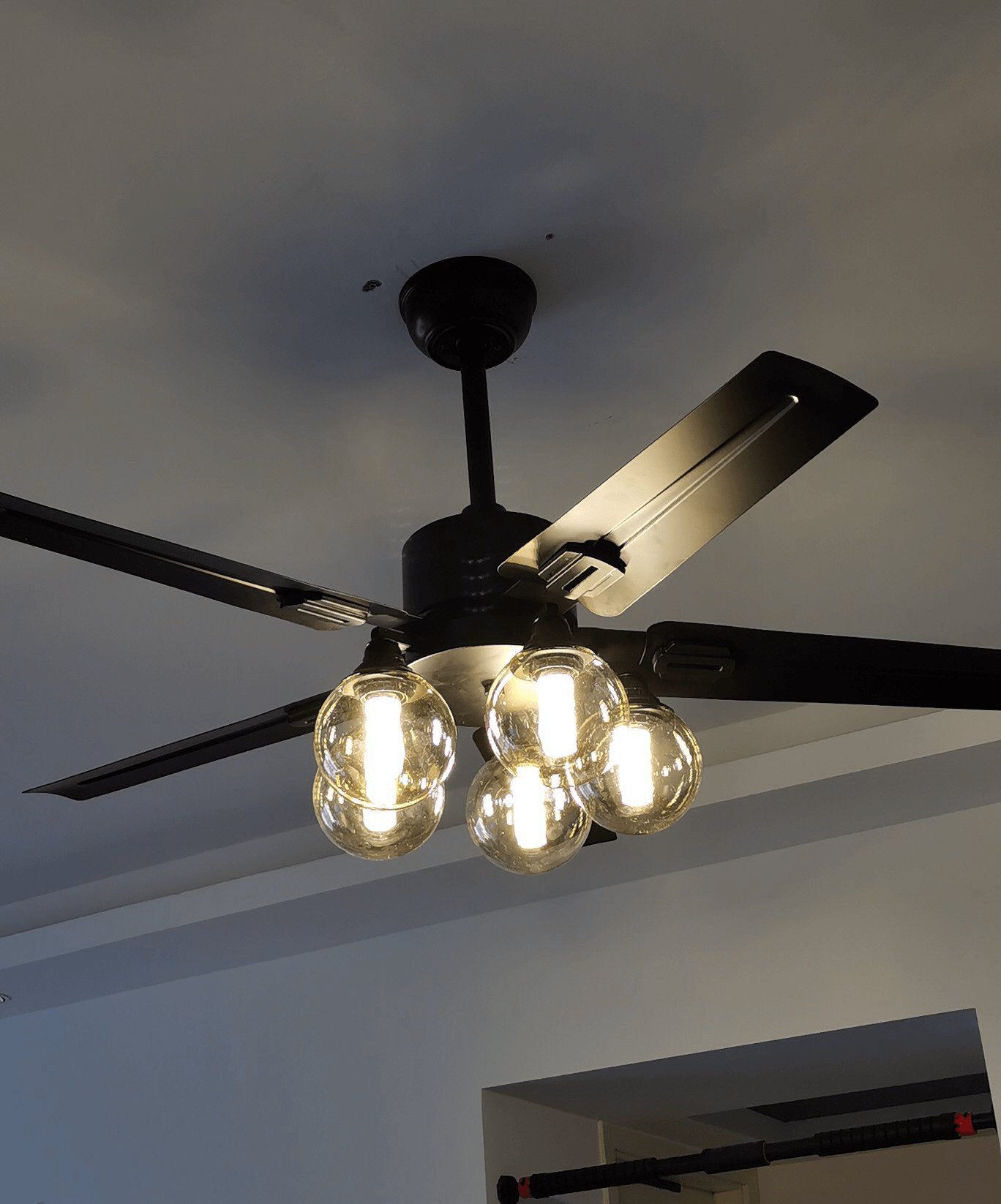 WOW Black Vintage Ceiling Fan