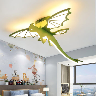 WOW Green Dinosaur Ceiling Light
