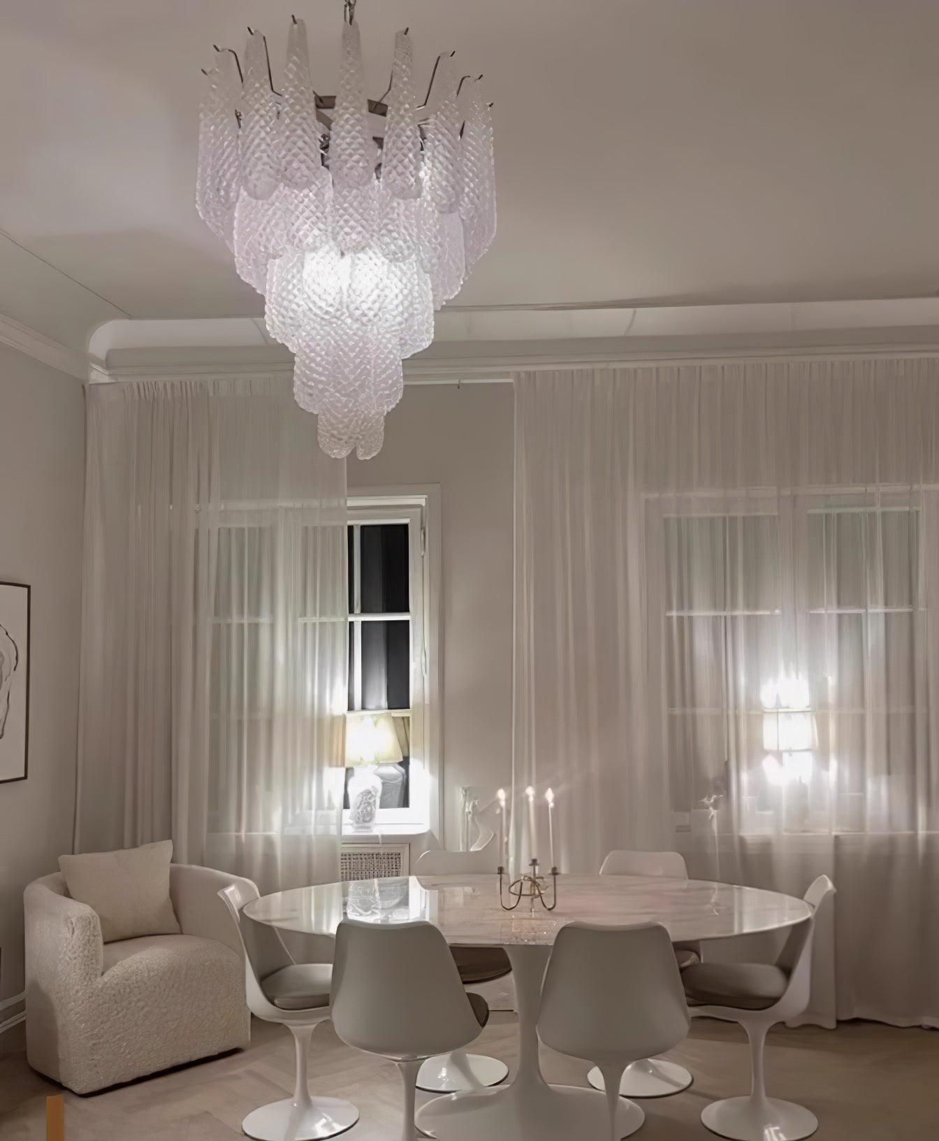 WOW Grid Glass Waterfall Gorgeous Chandelier-WOW5256