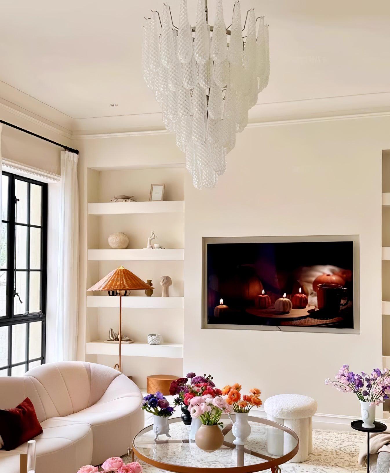 WOW Grid Glass Waterfall Gorgeous Chandelier-WOW5256