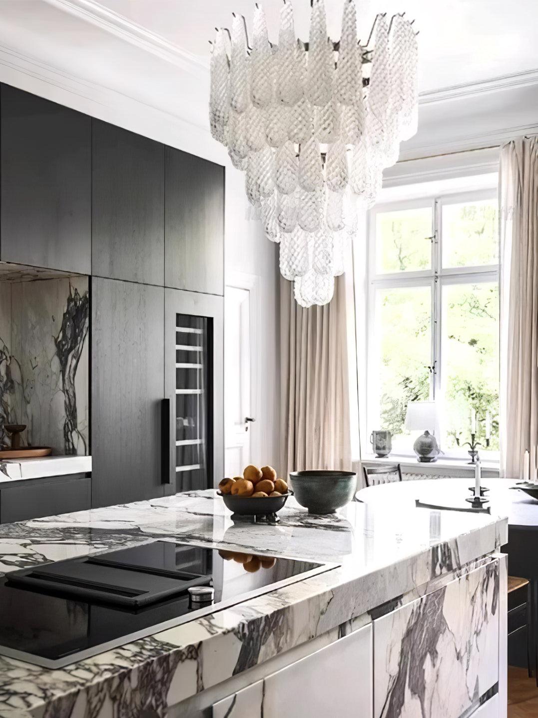 WOW Grid Glass Waterfall Gorgeous Chandelier-WOW5256