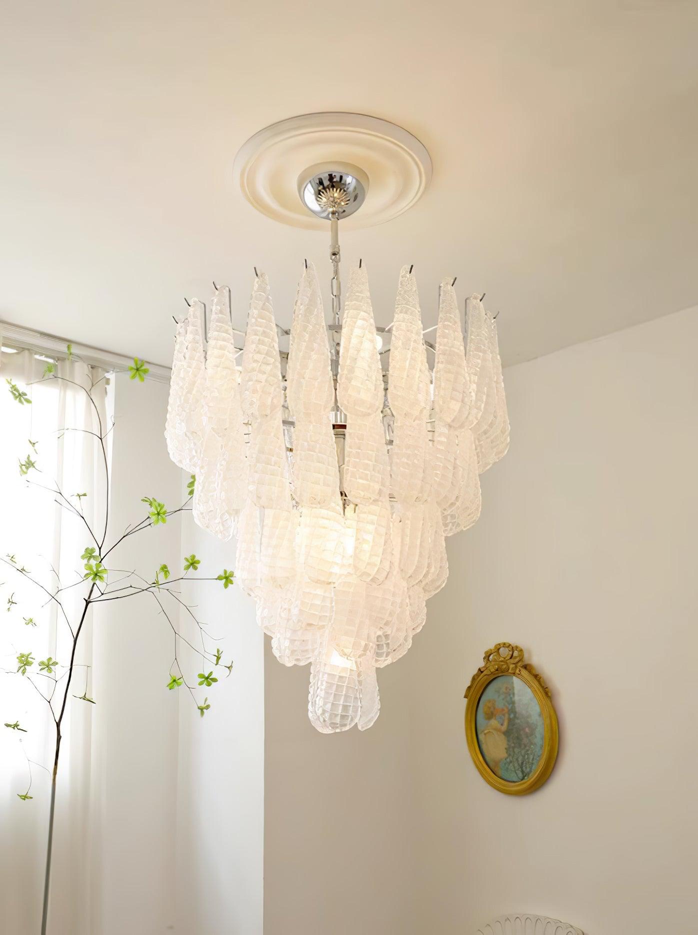 WOW Grid Glass Waterfall Gorgeous Chandelier-WOW5256
