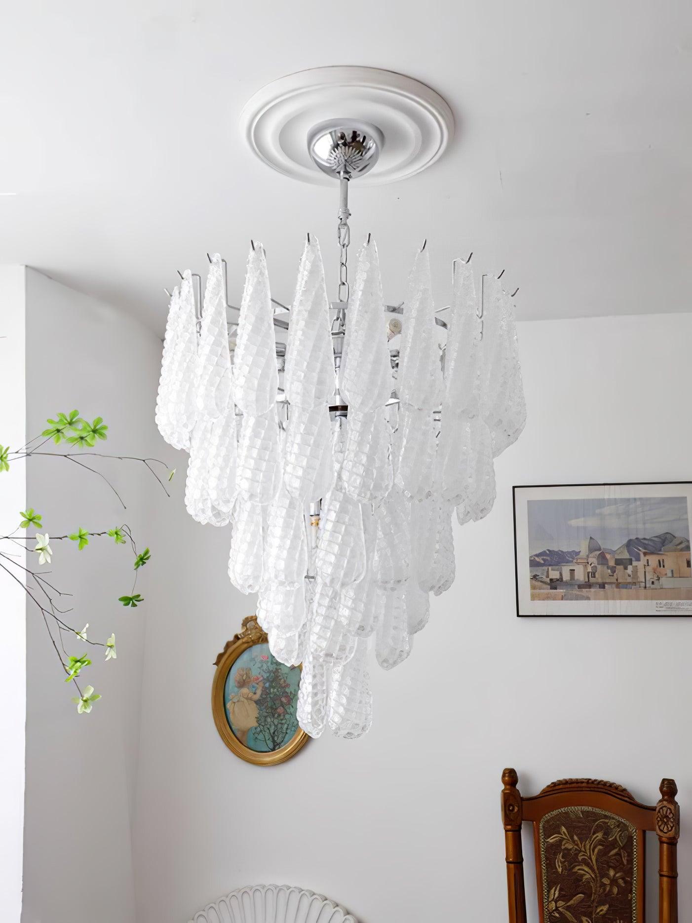WOW Grid Glass Waterfall Gorgeous Chandelier-WOW5256
