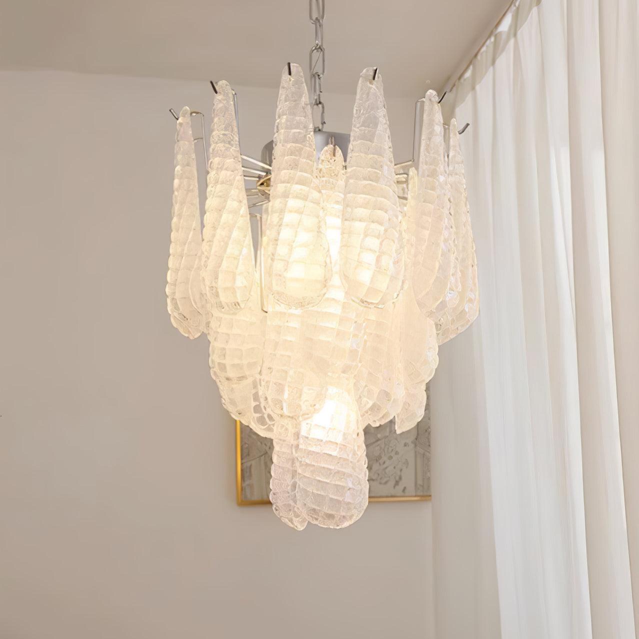 WOW Grid Glass Waterfall Gorgeous Chandelier-WOW5256