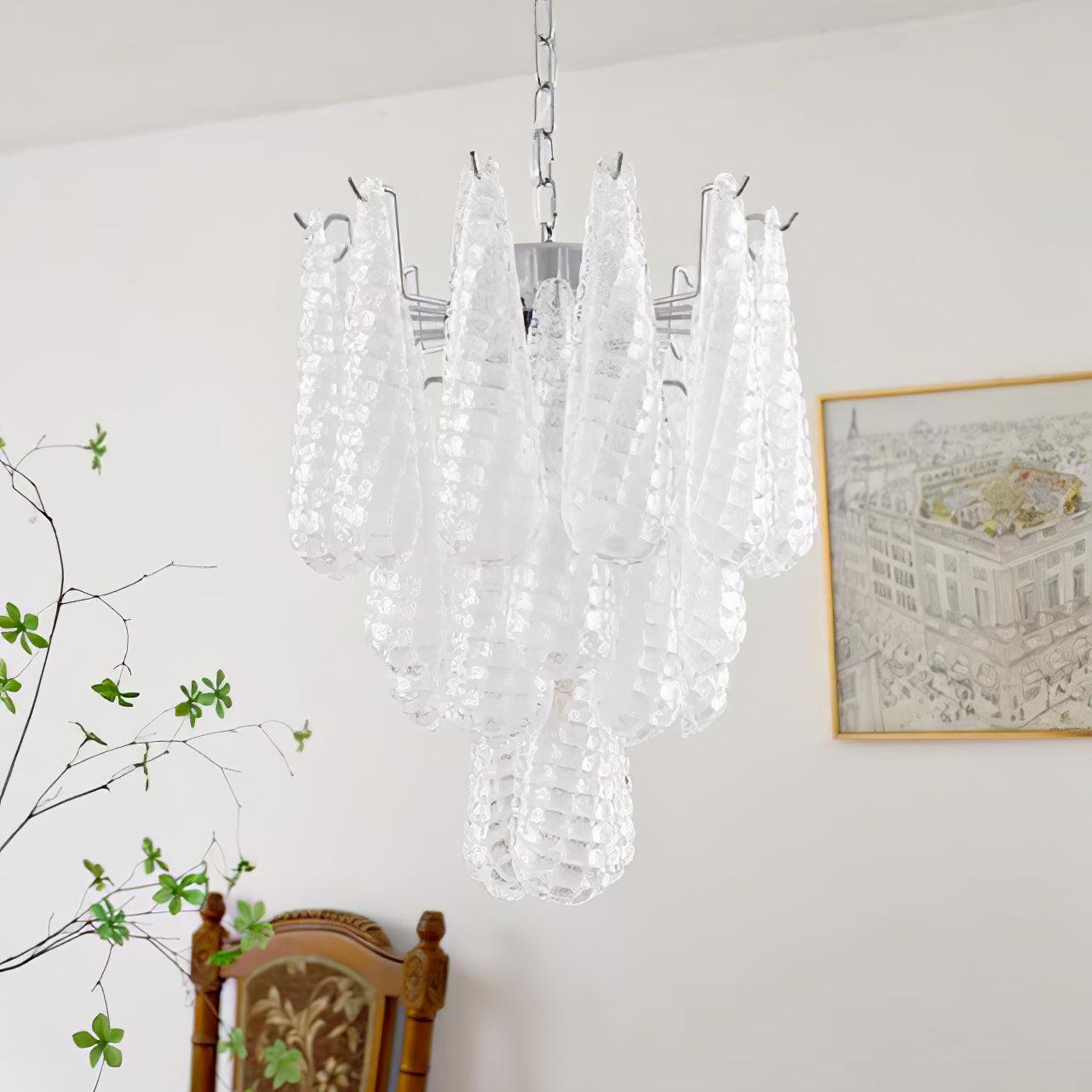 WOW Grid Glass Waterfall Gorgeous Chandelier-WOW5256