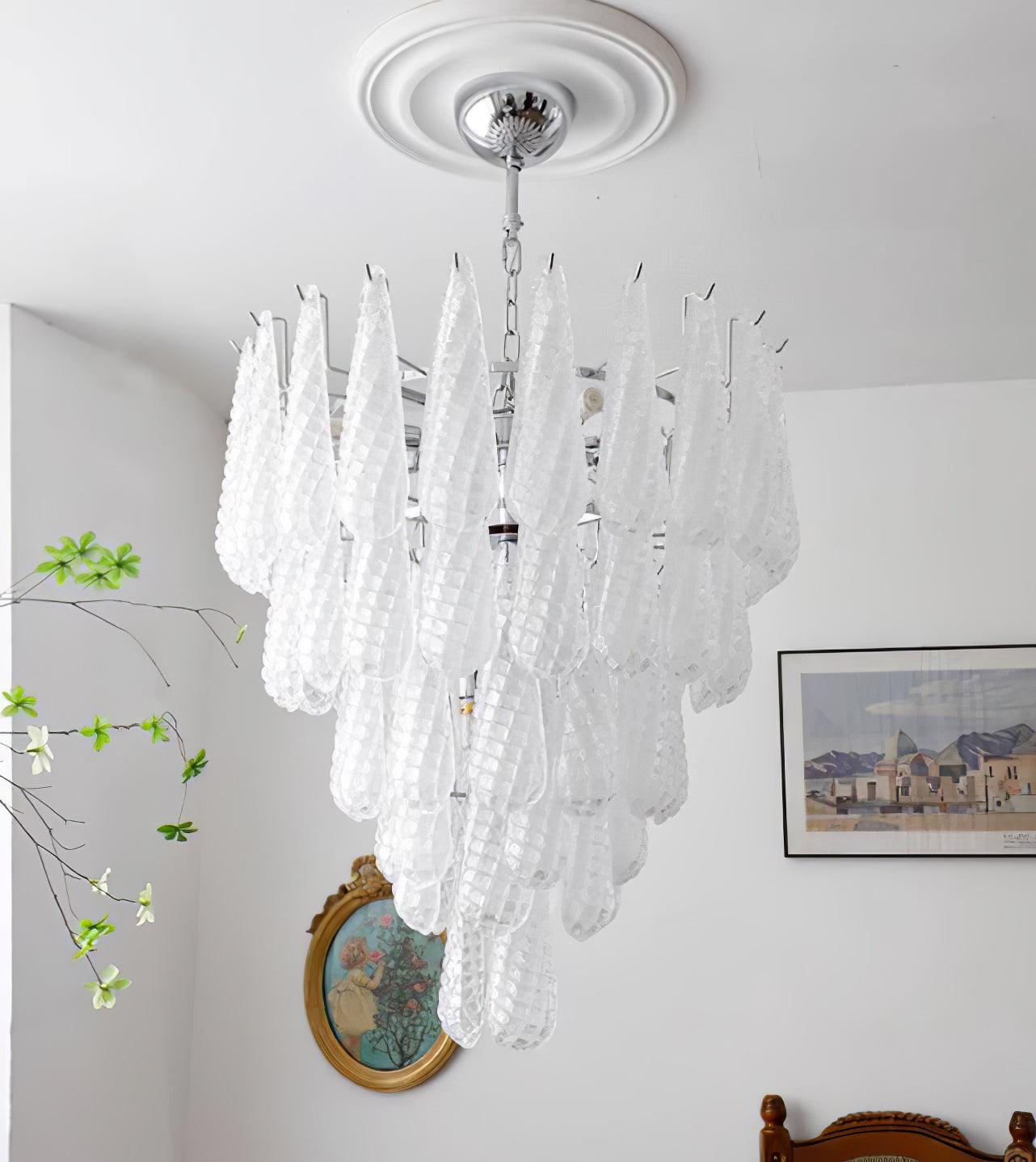 WOW Grid Glass Waterfall Gorgeous Chandelier-WOW5256