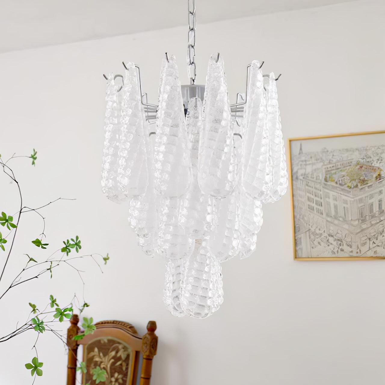 WOW Grid Glass Waterfall Gorgeous Chandelier-WOW5256