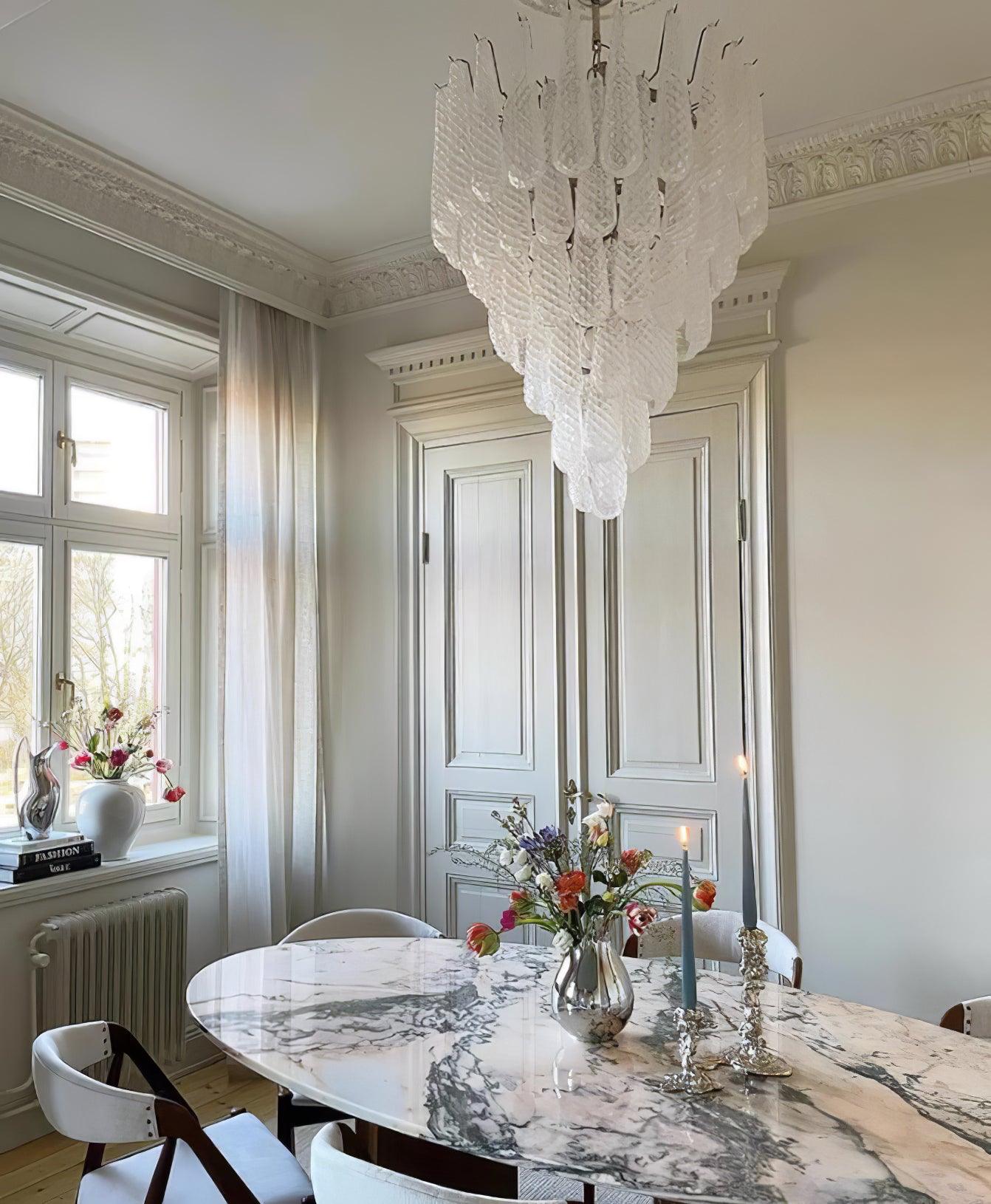 WOW Grid Glass Waterfall Gorgeous Chandelier-WOW5256