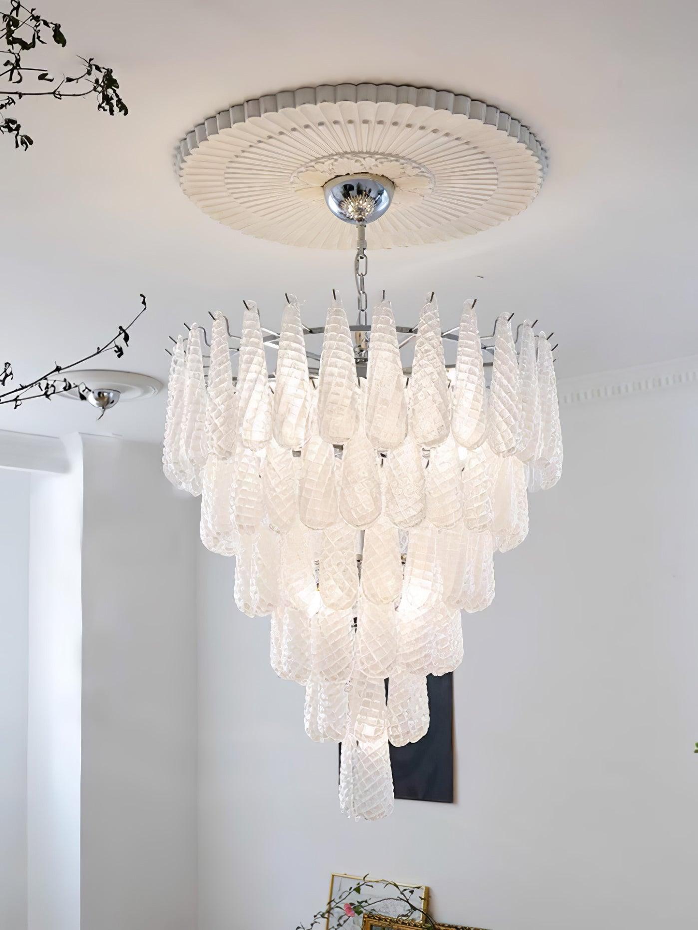 WOW Grid Glass Waterfall Gorgeous Chandelier-WOW5256