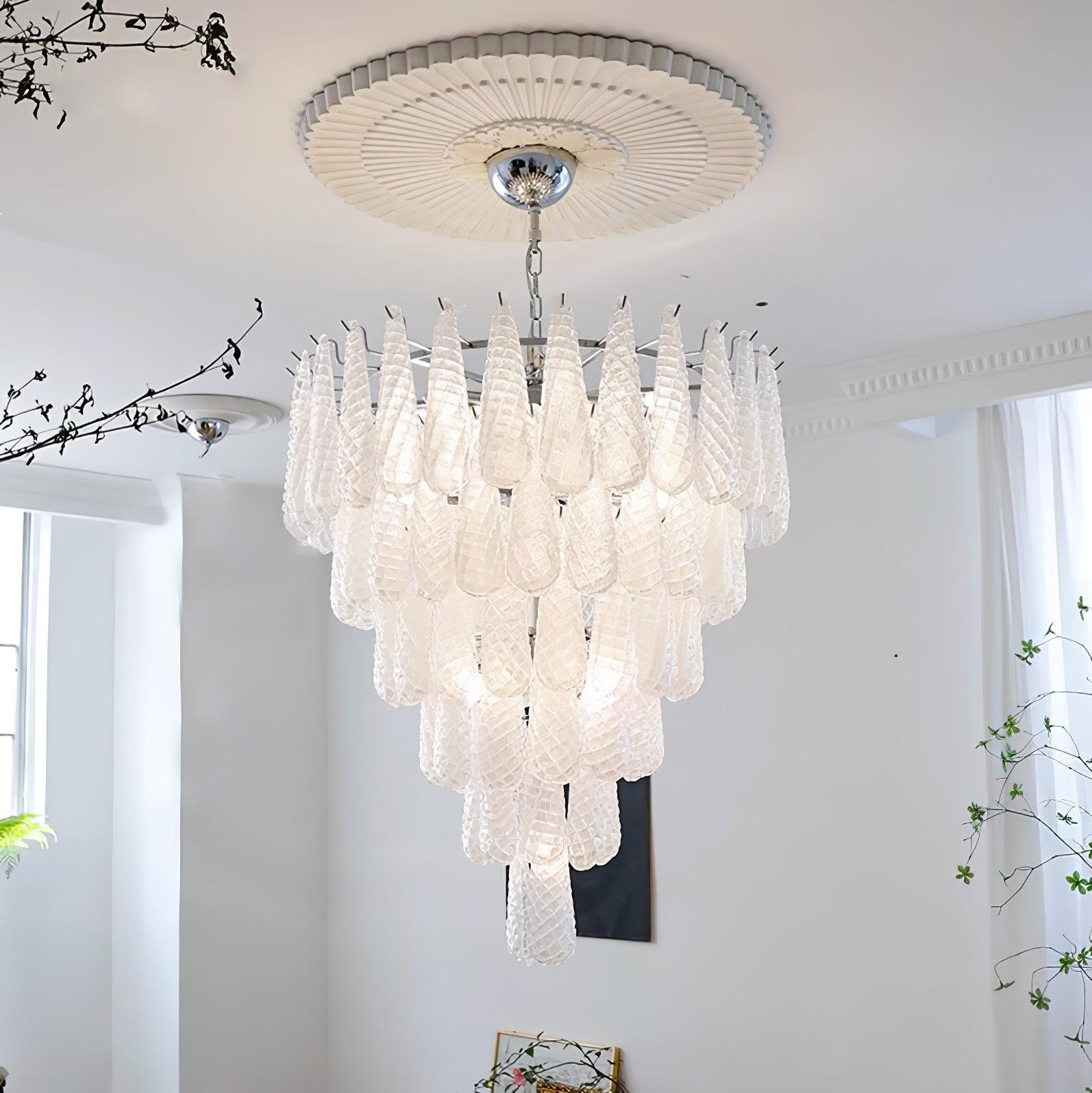 WOW Grid Glass Waterfall Gorgeous Chandelier-WOW5256