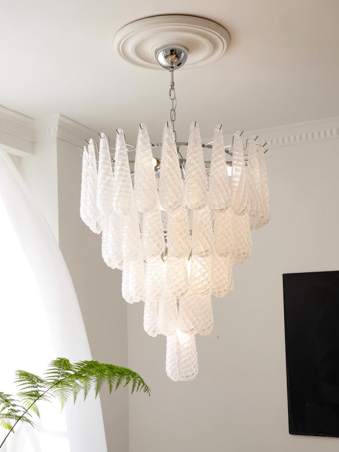WOW Grid Glass Waterfall Gorgeous Chandelier-WOW5256