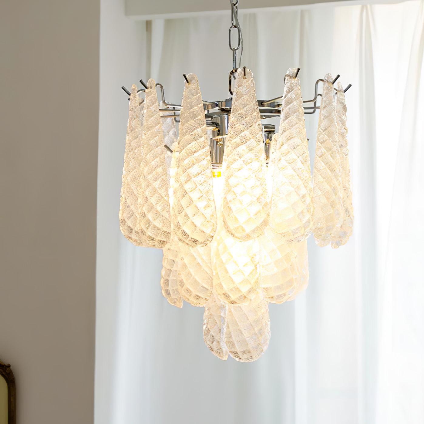 WOW Grid Glass Waterfall Gorgeous Chandelier-WOW5256
