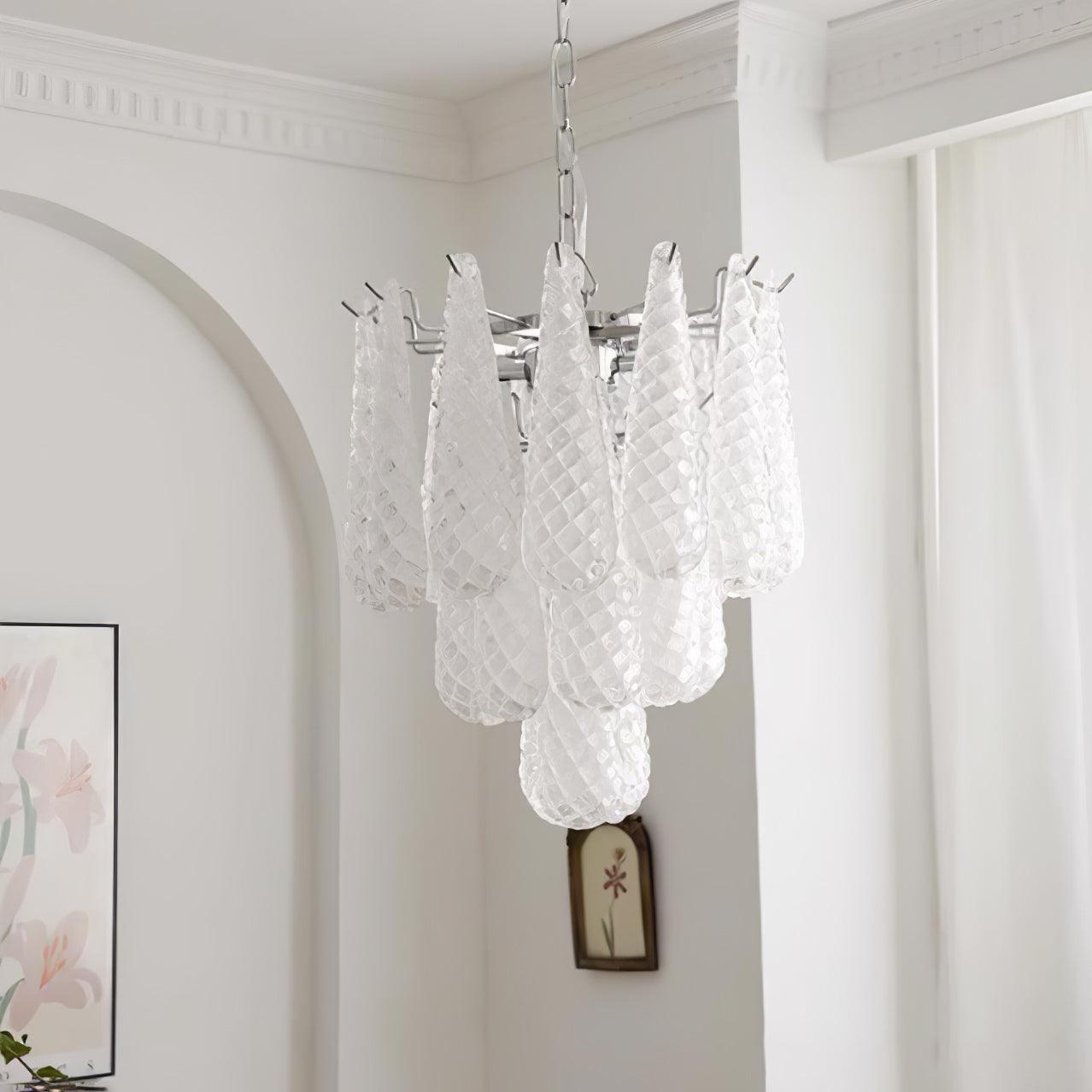 WOW Grid Glass Waterfall Gorgeous Chandelier-WOW5256