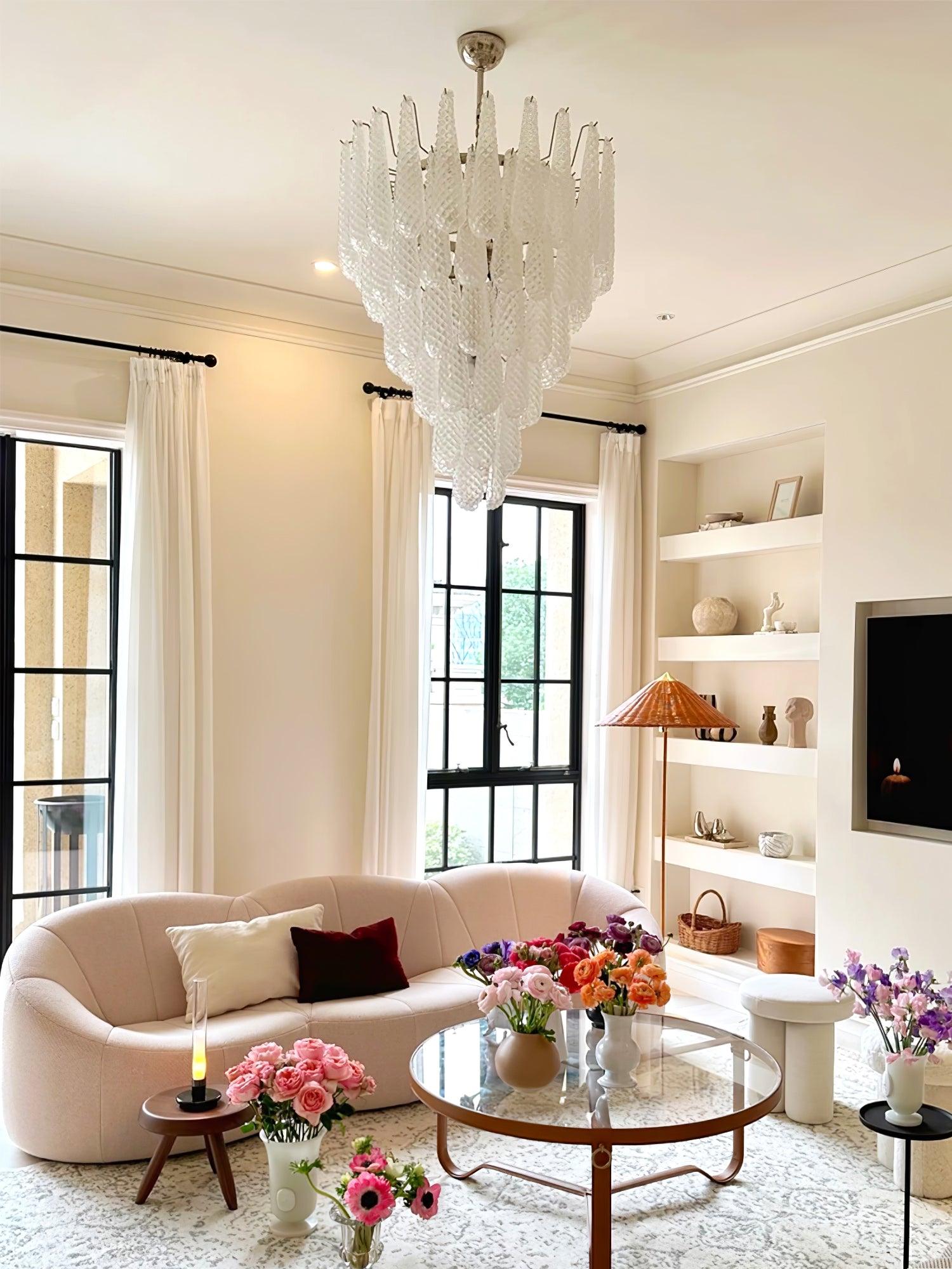 WOW Grid Glass Waterfall Gorgeous Chandelier-WOW5256
