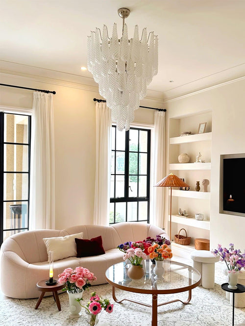 WOW Grid Glass Waterfall Gorgeous Chandelier-WOW5256
