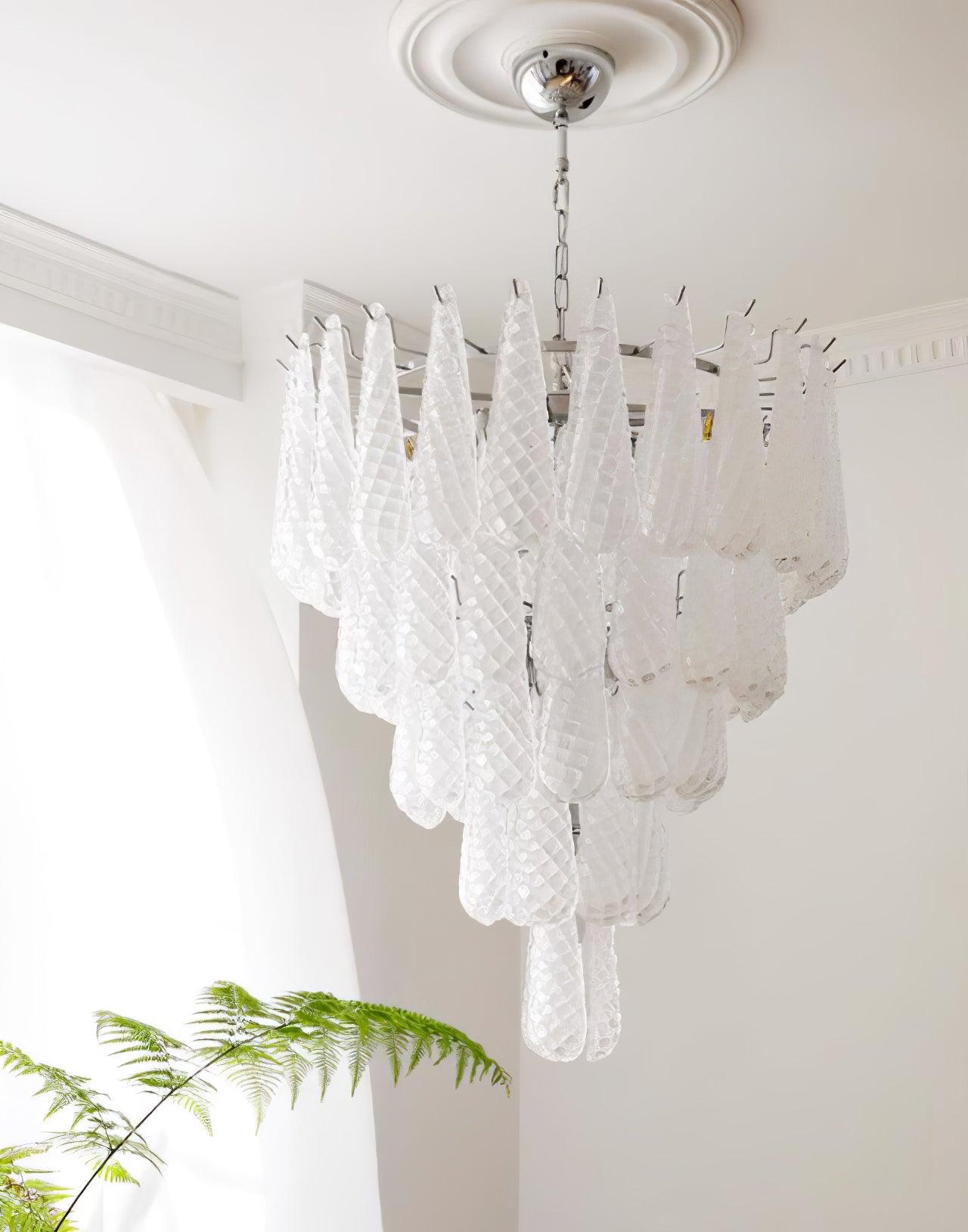 WOW Grid Glass Waterfall Gorgeous Chandelier-WOW5256