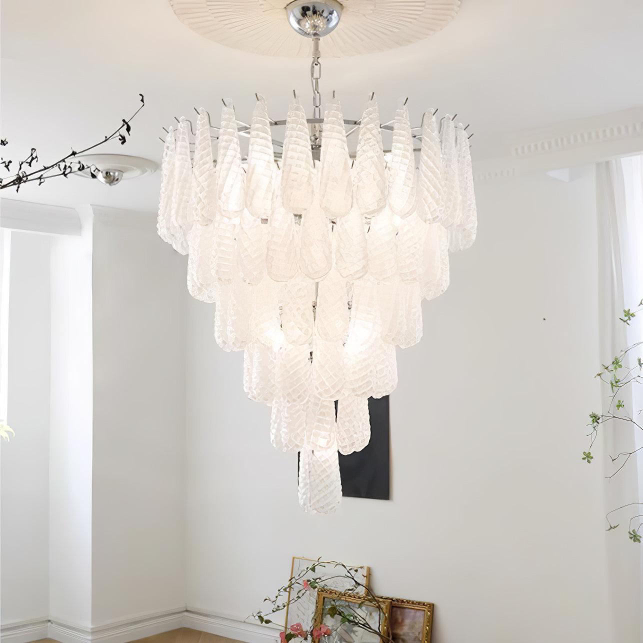 WOW Grid Glass Waterfall Gorgeous Chandelier-WOW5256