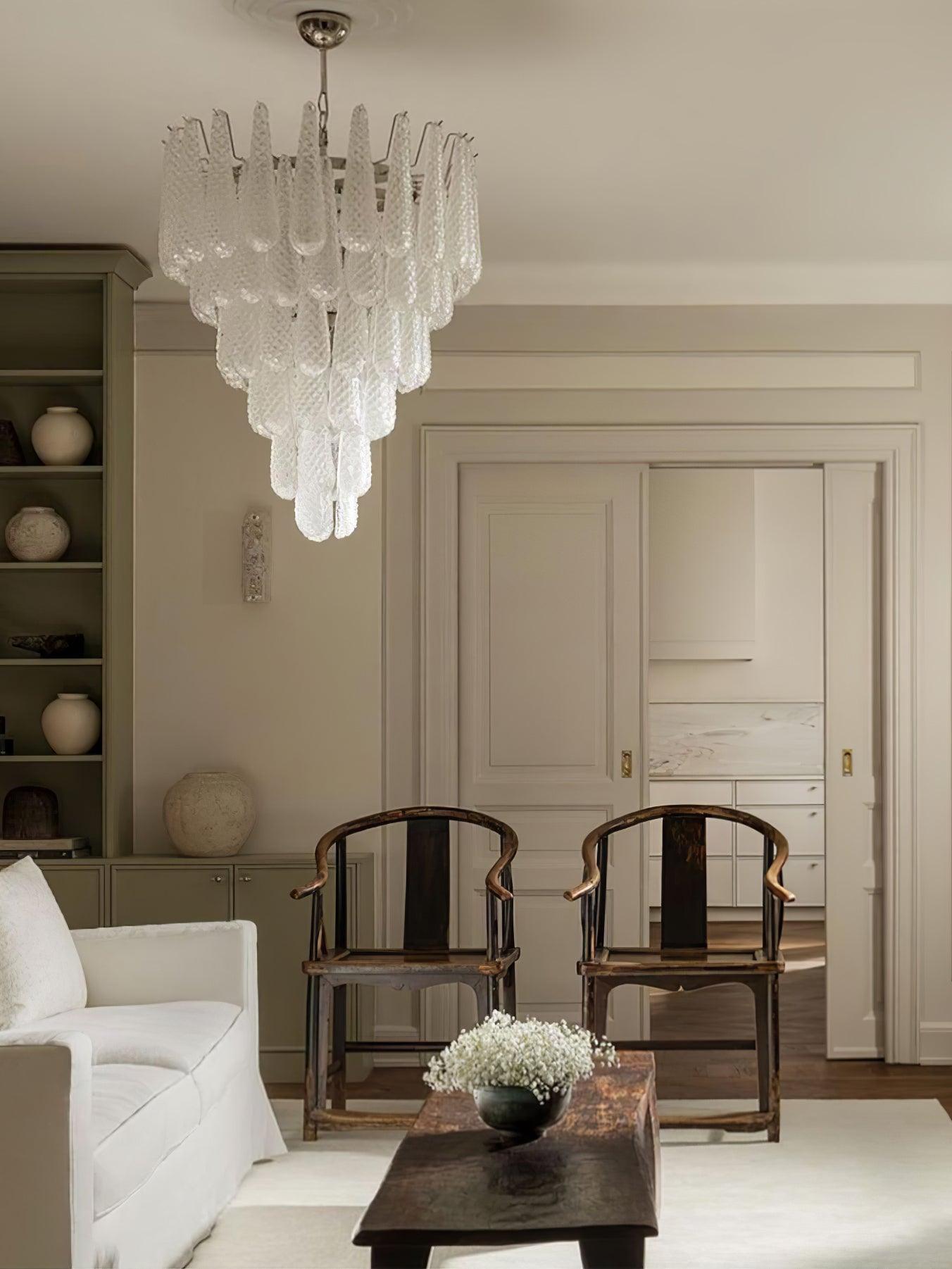 WOW Grid Glass Waterfall Gorgeous Chandelier-WOW5256
