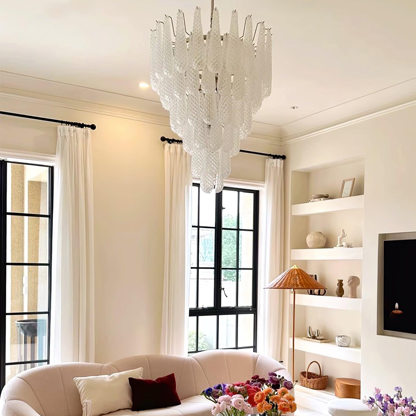 WOW Grid Glass Waterfall Gorgeous Chandelier-WOW5256