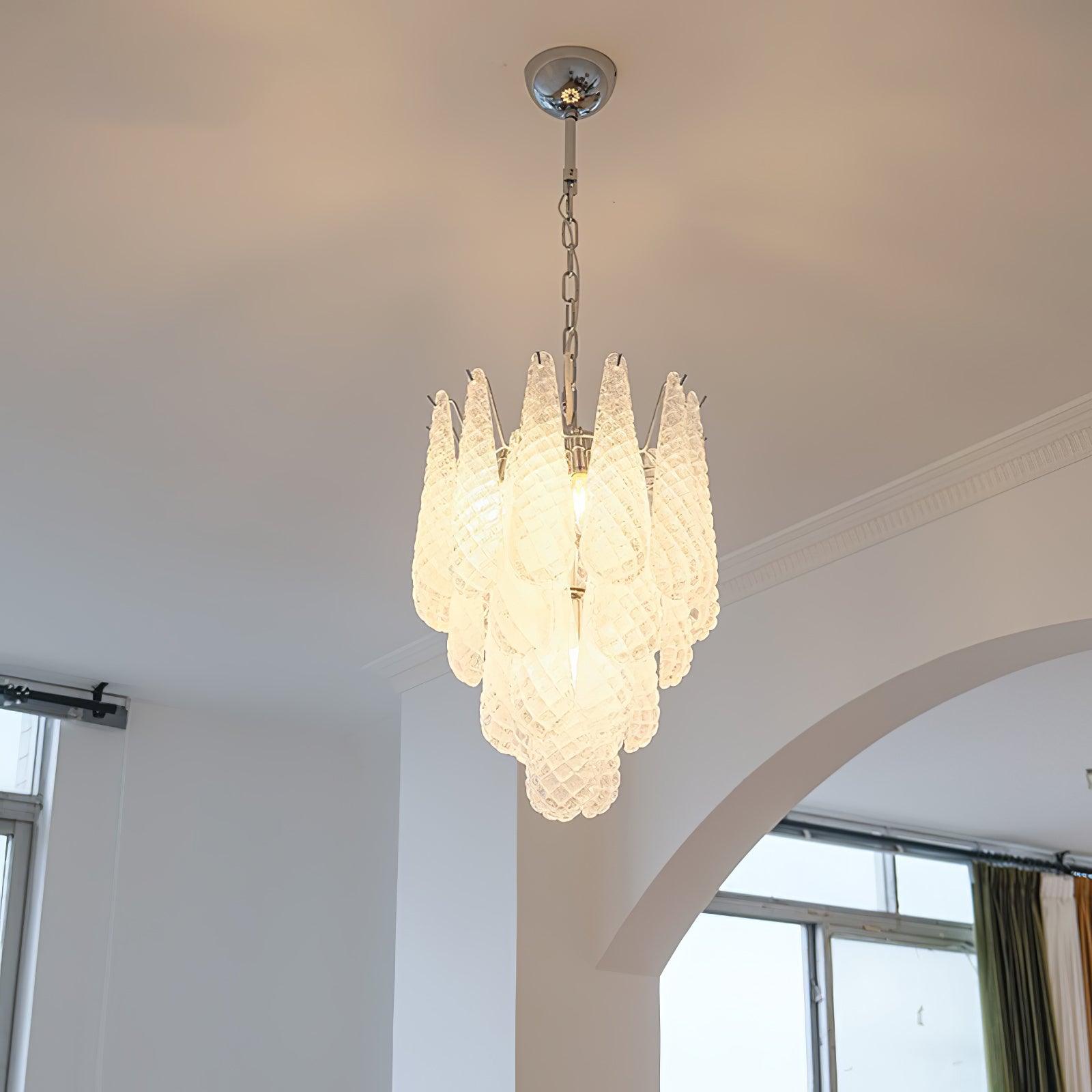 WOW Grid Glass Waterfall Gorgeous Chandelier-WOW5256