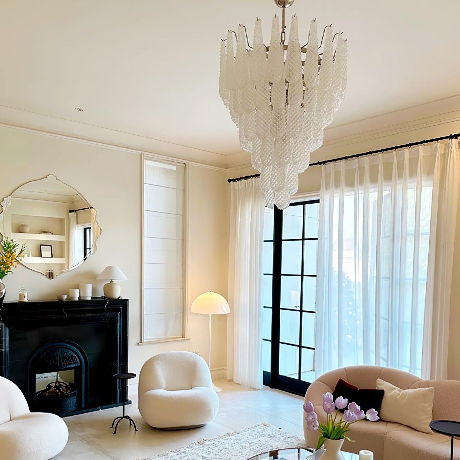 WOW Grid Glass Waterfall Gorgeous Chandelier-WOW5256