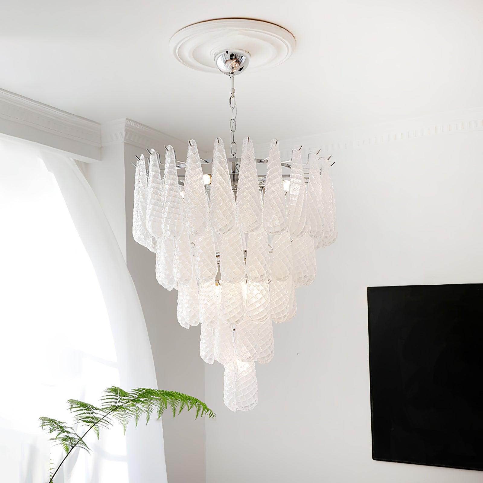 WOW Grid Glass Waterfall Gorgeous Chandelier-WOW5256