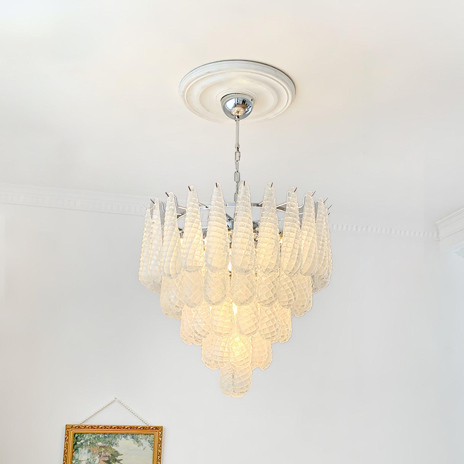 WOW Grid Glass Waterfall Gorgeous Chandelier-WOW5256