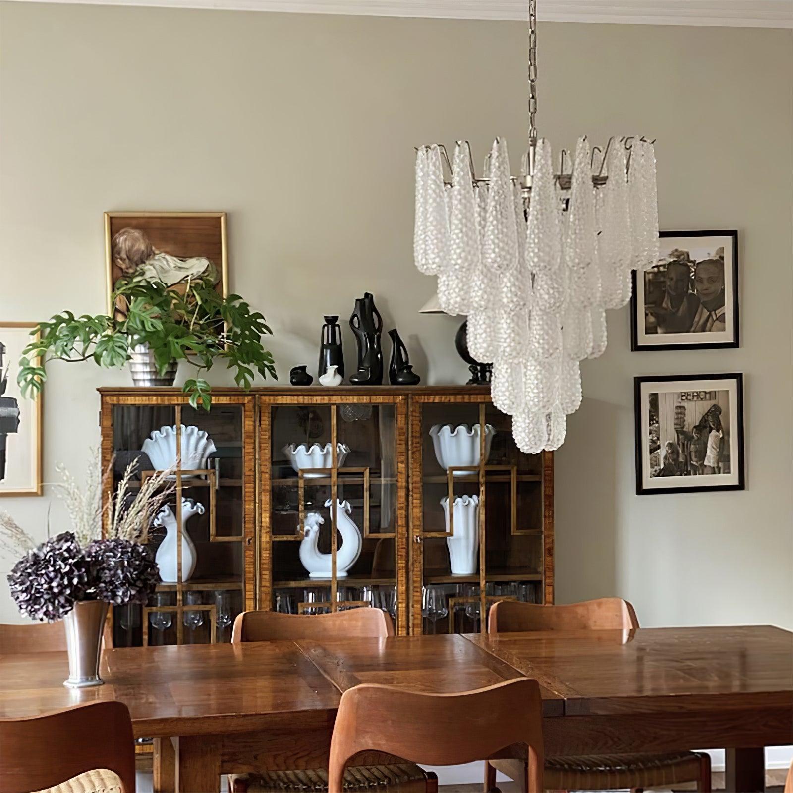 WOW Grid Glass Waterfall Gorgeous Chandelier-WOW5256