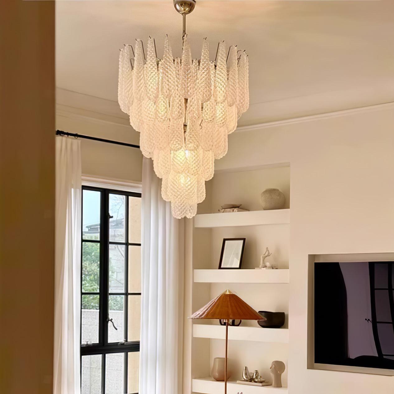 WOW Grid Glass Waterfall Gorgeous Chandelier-WOW5256