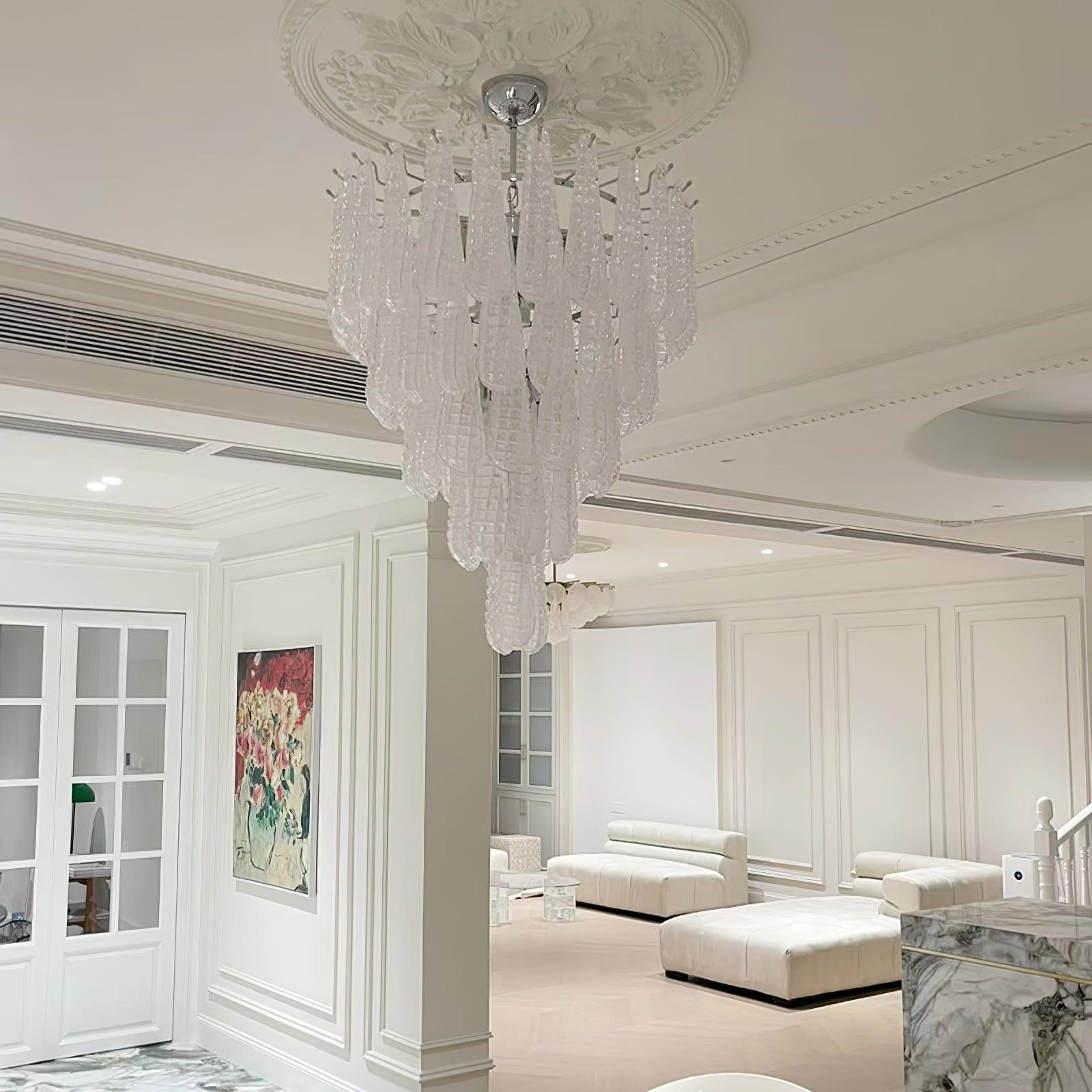 WOW Grid Glass Waterfall Gorgeous Chandelier-WOW5256