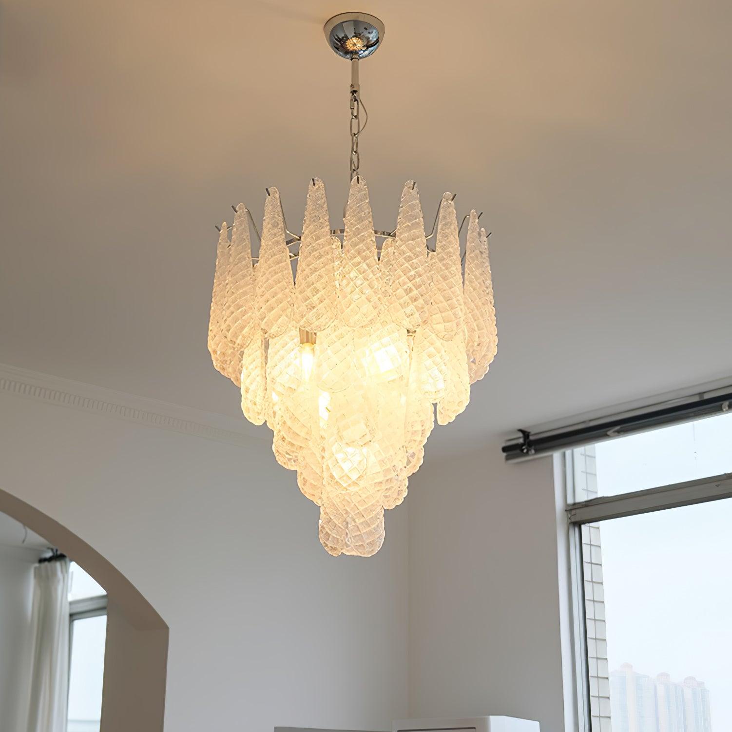 WOW Grid Glass Waterfall Gorgeous Chandelier-WOW5256