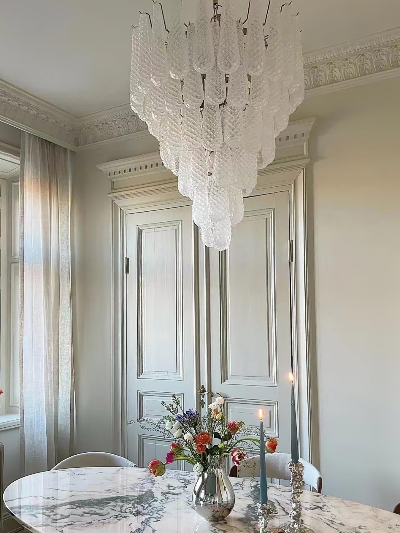 WOW Grid Glass Waterfall Gorgeous Chandelier-WOW5256