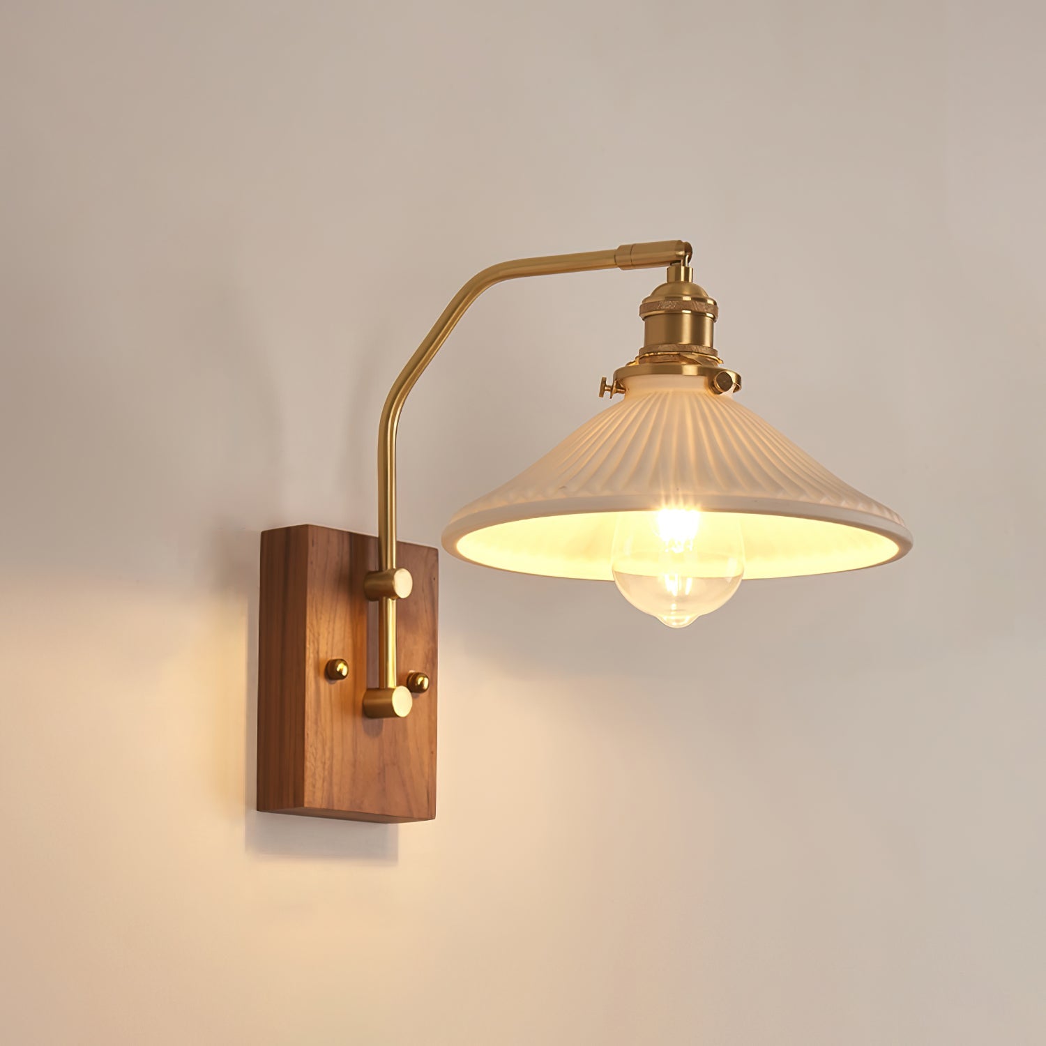 WOW Heritage Walnut Wall Lamp