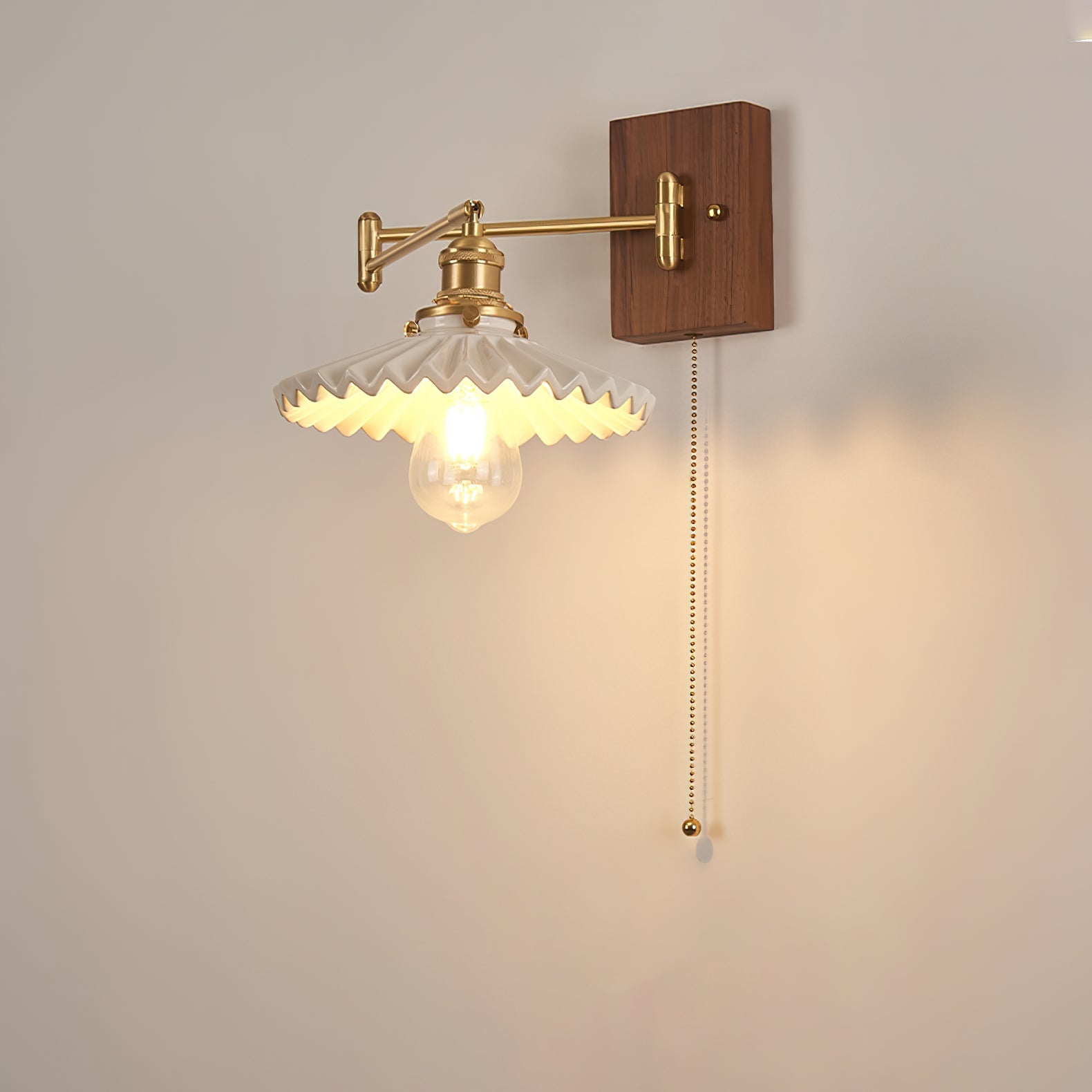 WOW Heritage Walnut Wall Lamp