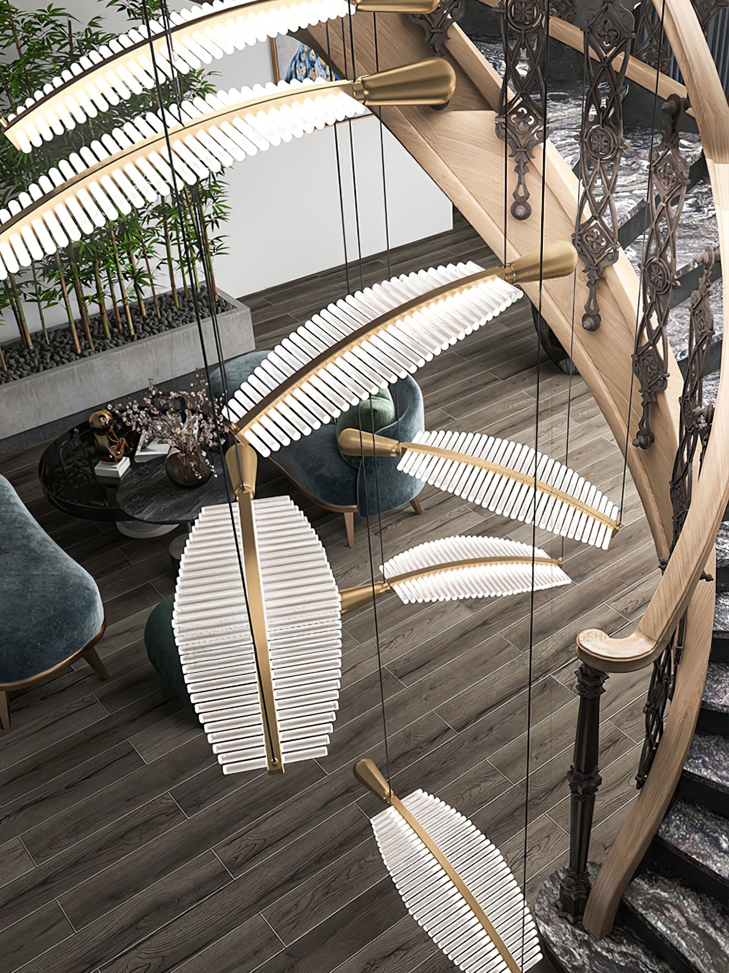 WOW Leaf LED Chandelier