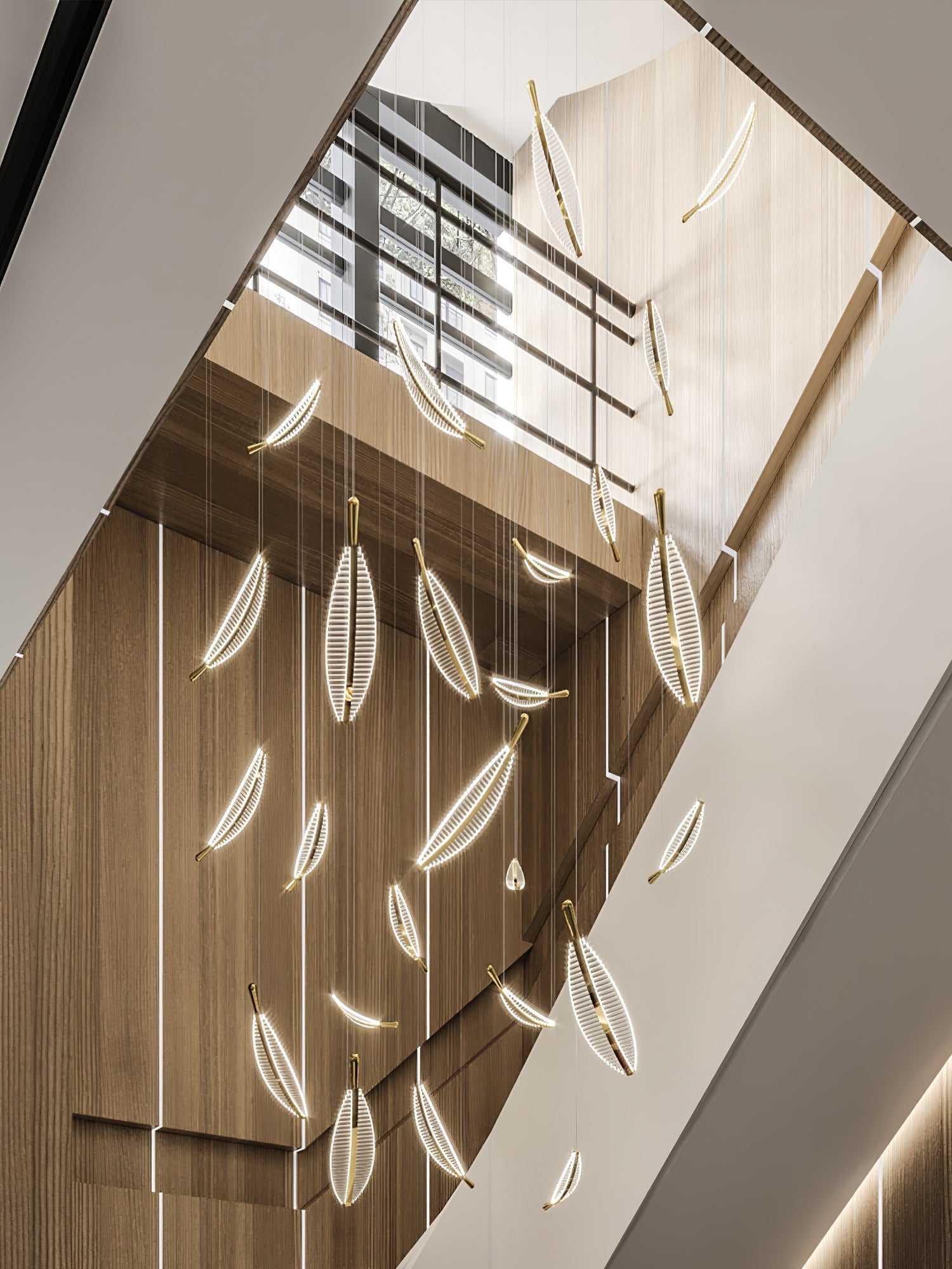 WOW Leaf LED Chandelier