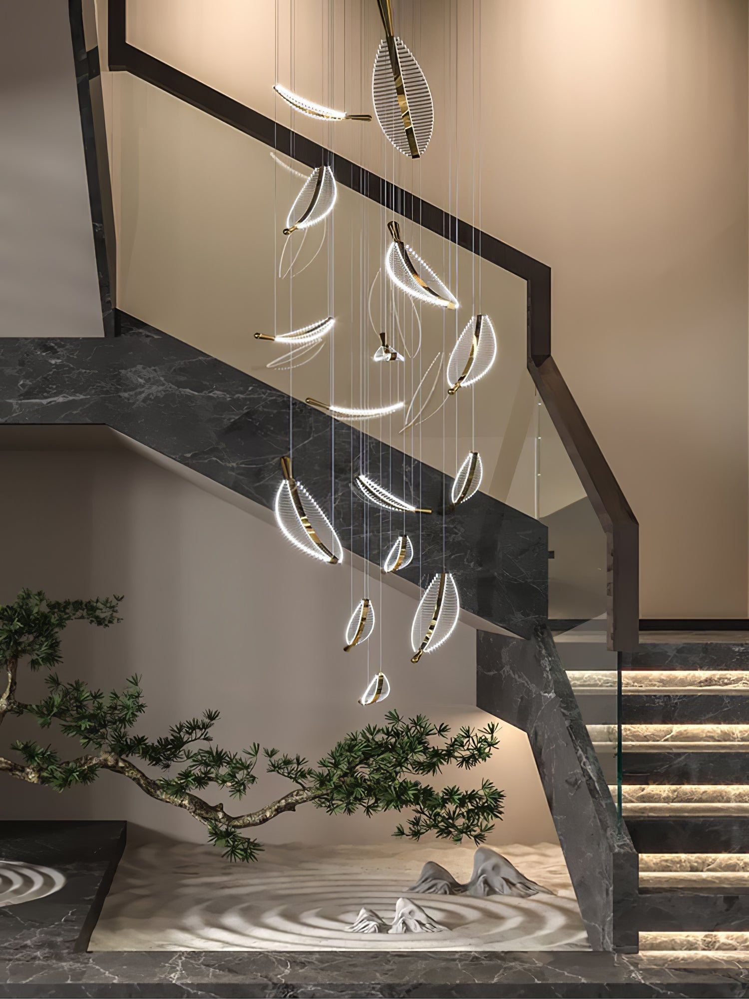 WOW Leaf LED Chandelier