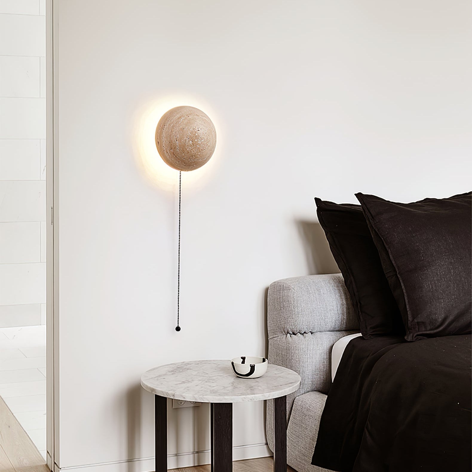 WOW Luna Travertine Wall Light