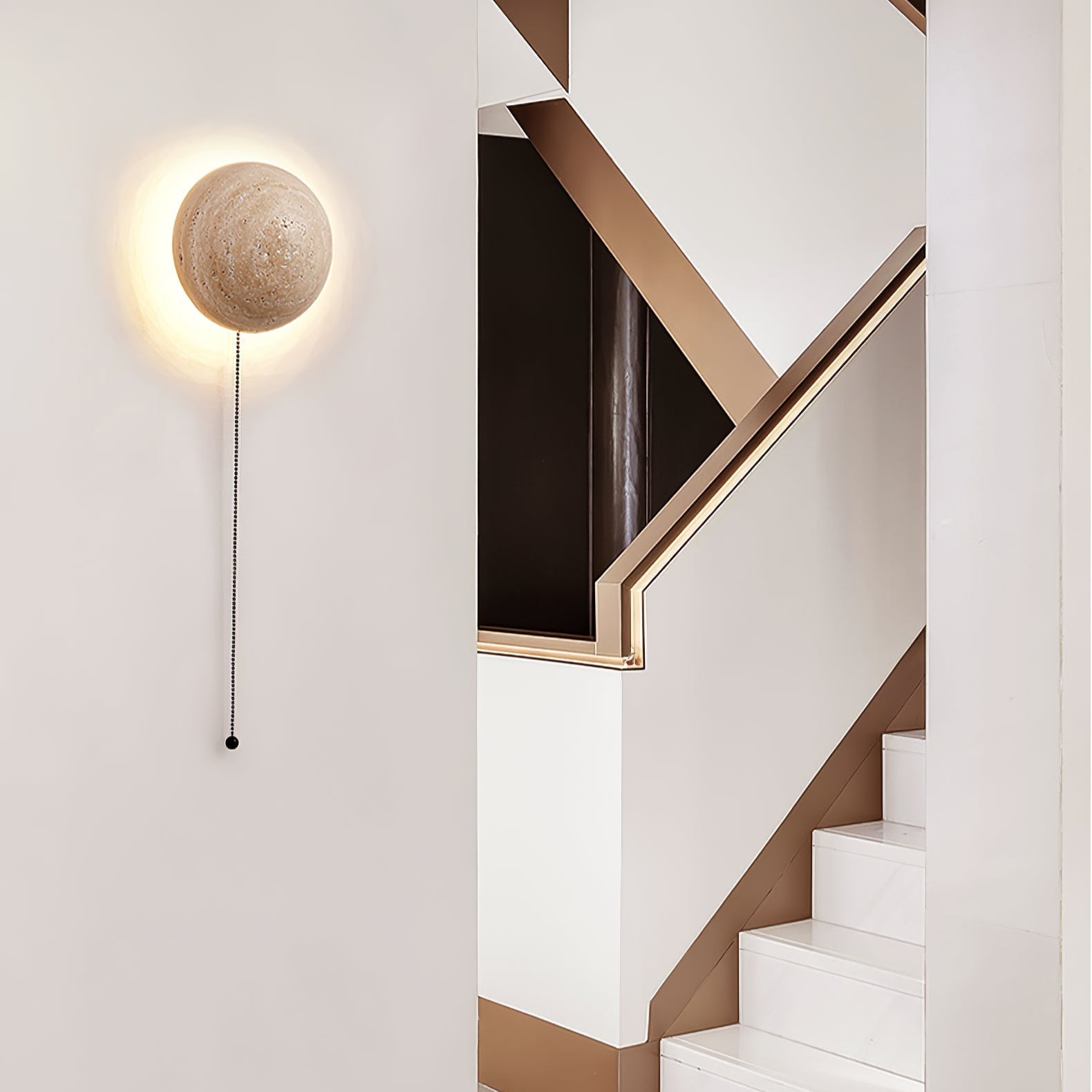 WOW Luna Travertine Wall Light