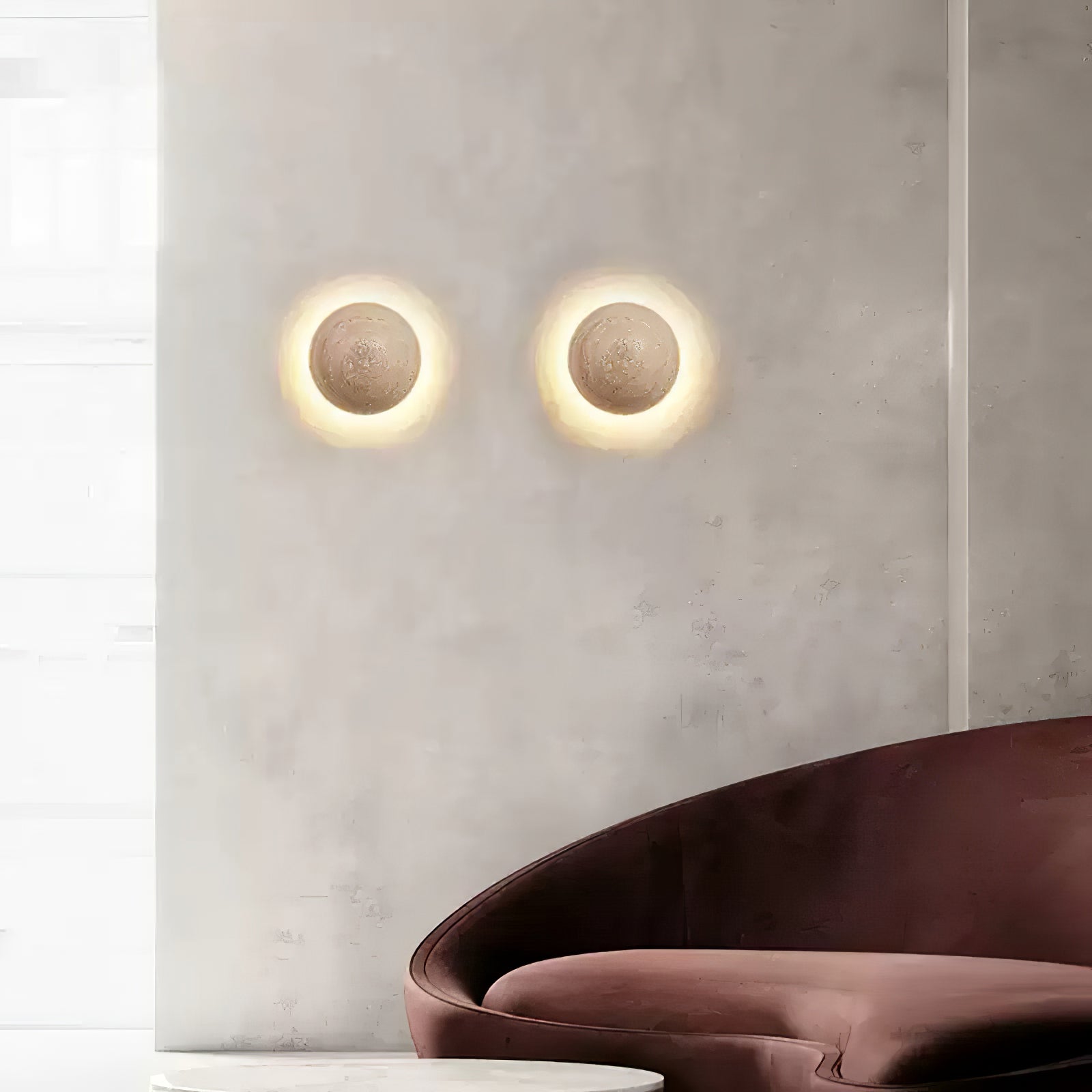 WOW Luna Travertine Wall Light