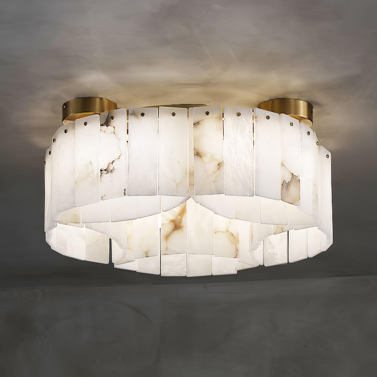 WOW Luxe Alabaster Brass Ceiling Lamp
