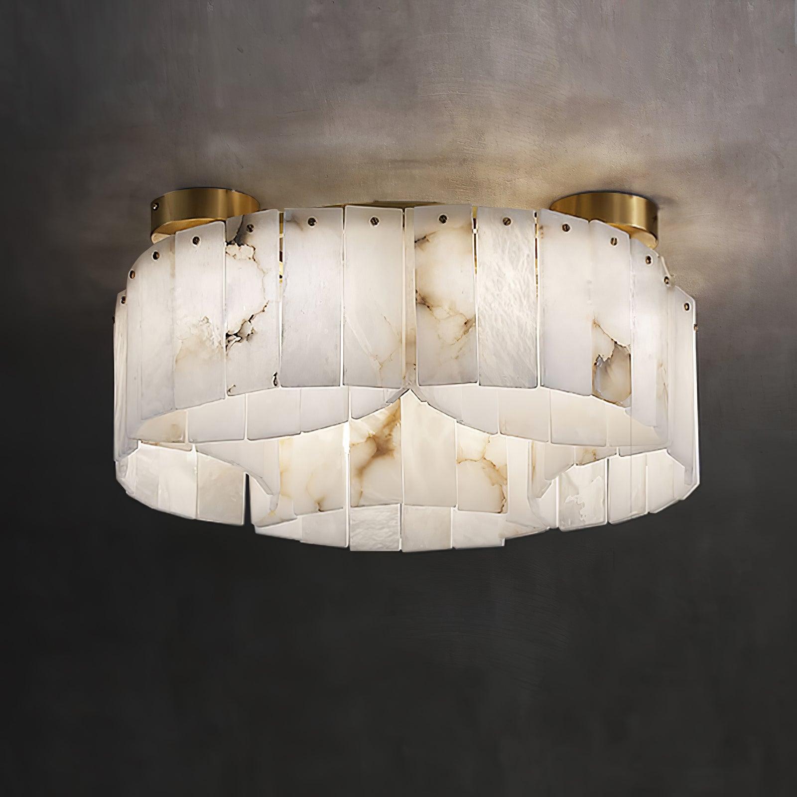WOW Luxe Alabaster Brass Ceiling Lamp