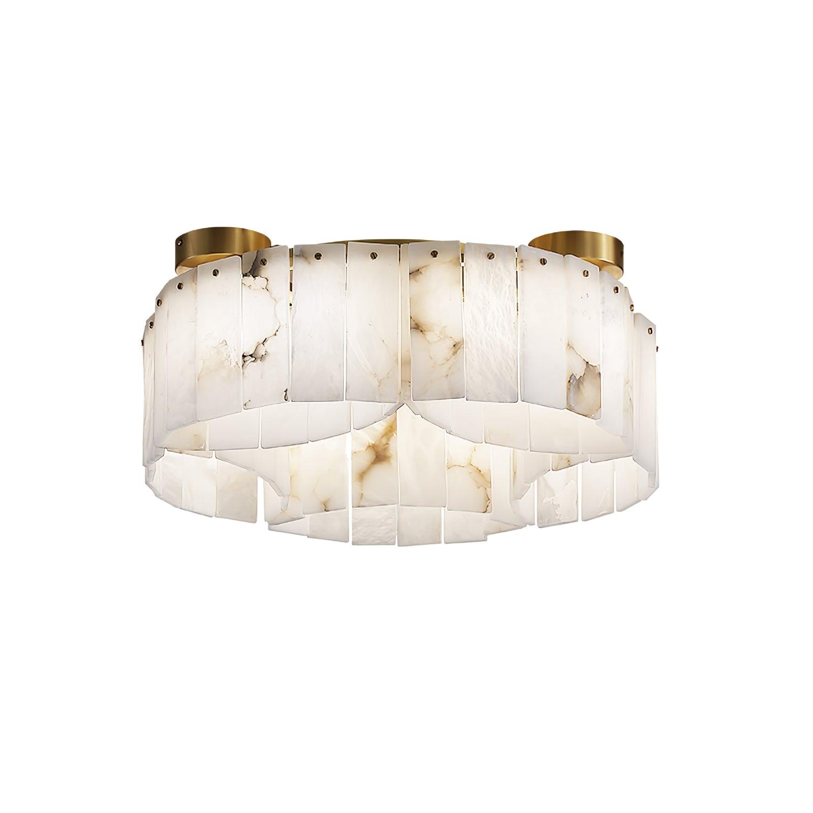 WOW Luxe Alabaster Brass Ceiling Lamp