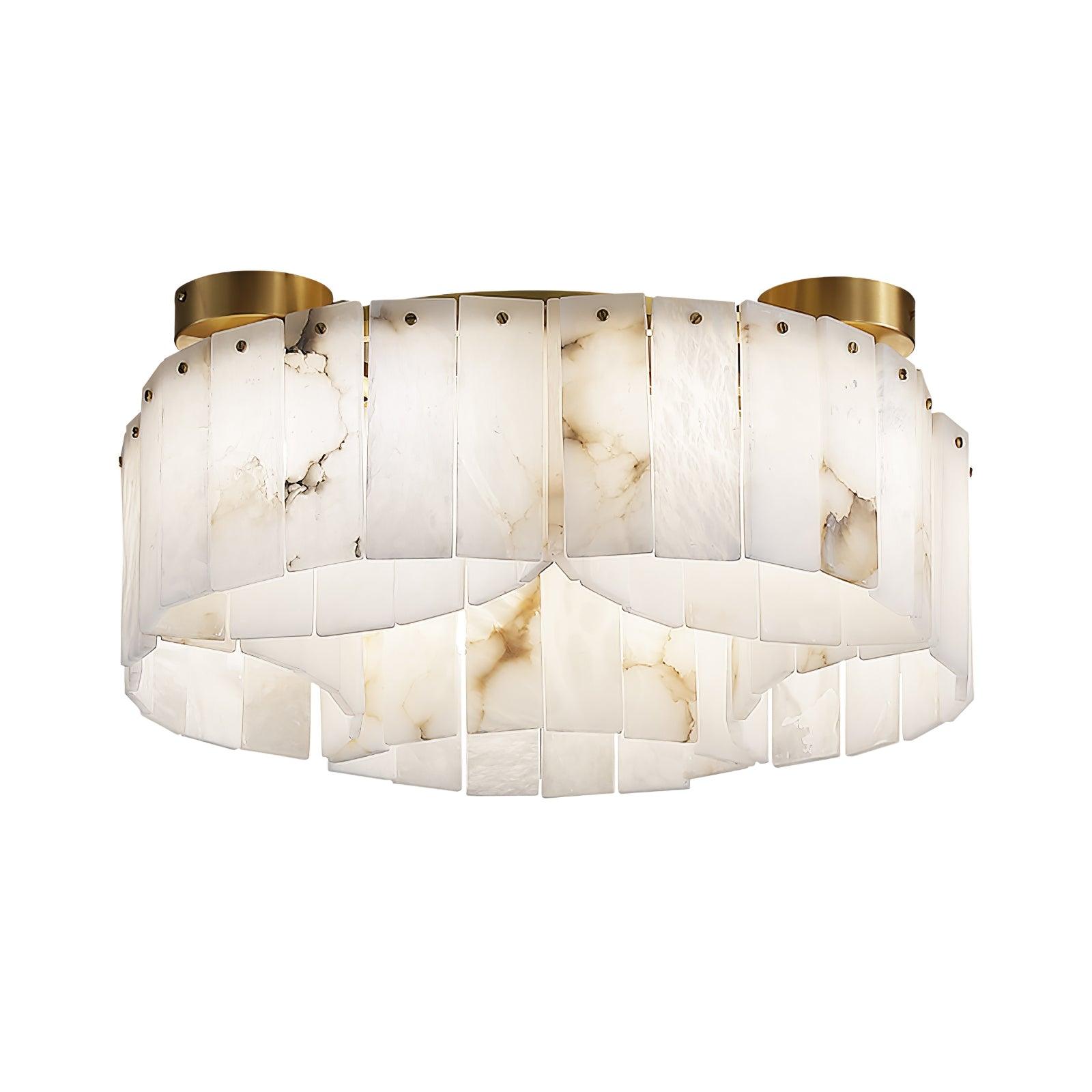 WOW Luxe Alabaster Brass Ceiling Lamp