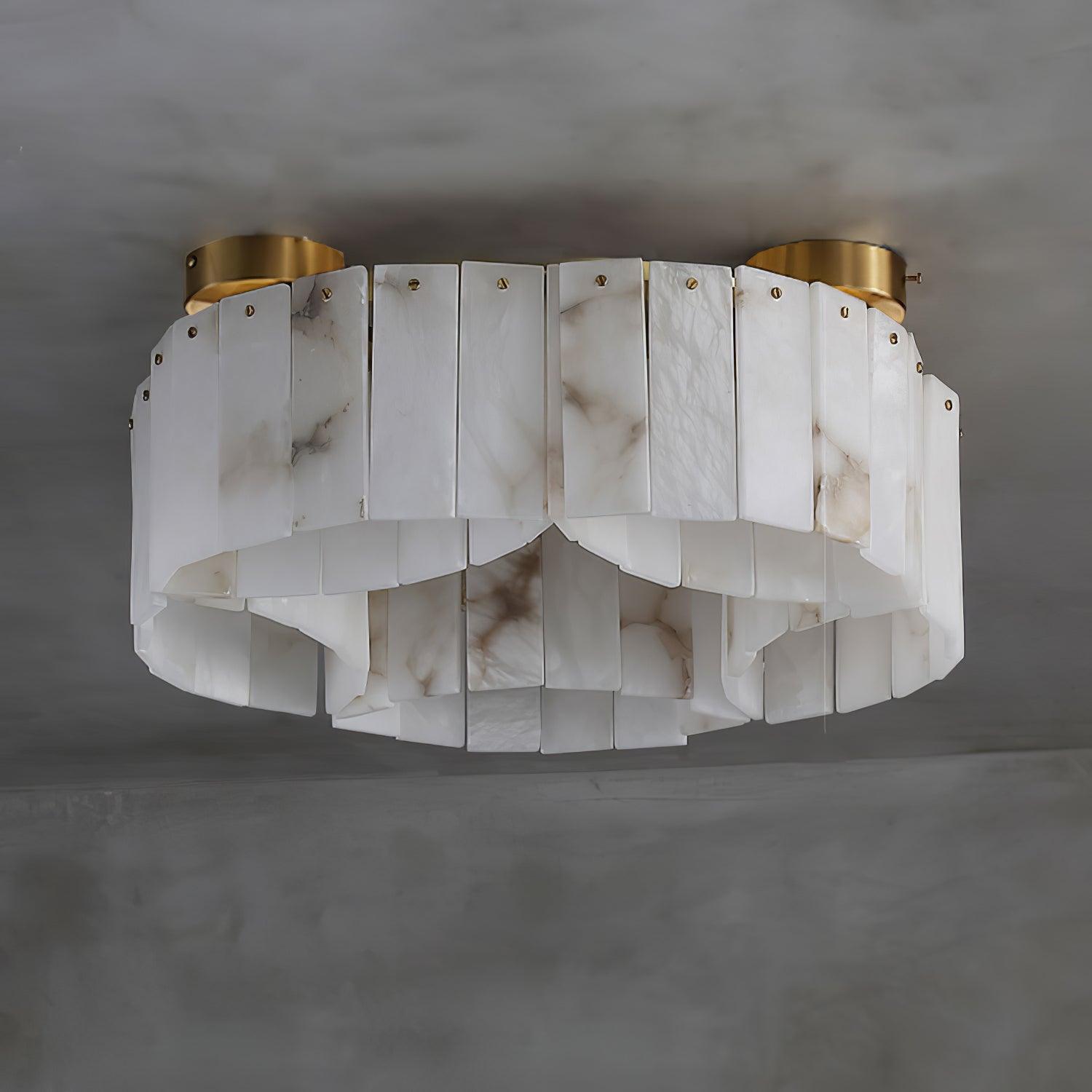 WOW Luxe Alabaster Brass Ceiling Lamp