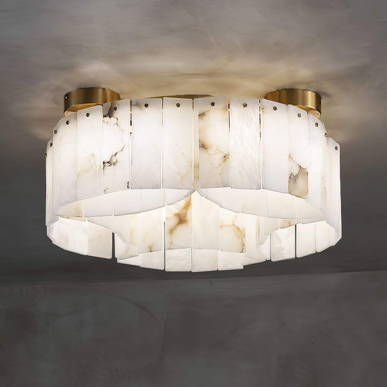 WOW Luxe Alabaster Brass Ceiling Lamp