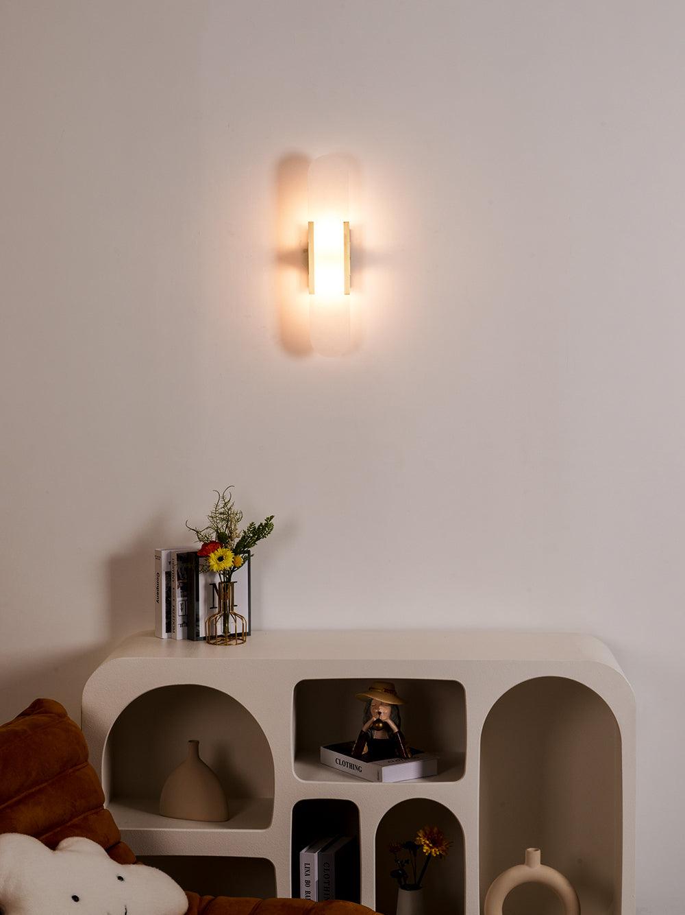 WOW Melange Elongated Alabaster Wall Lamp