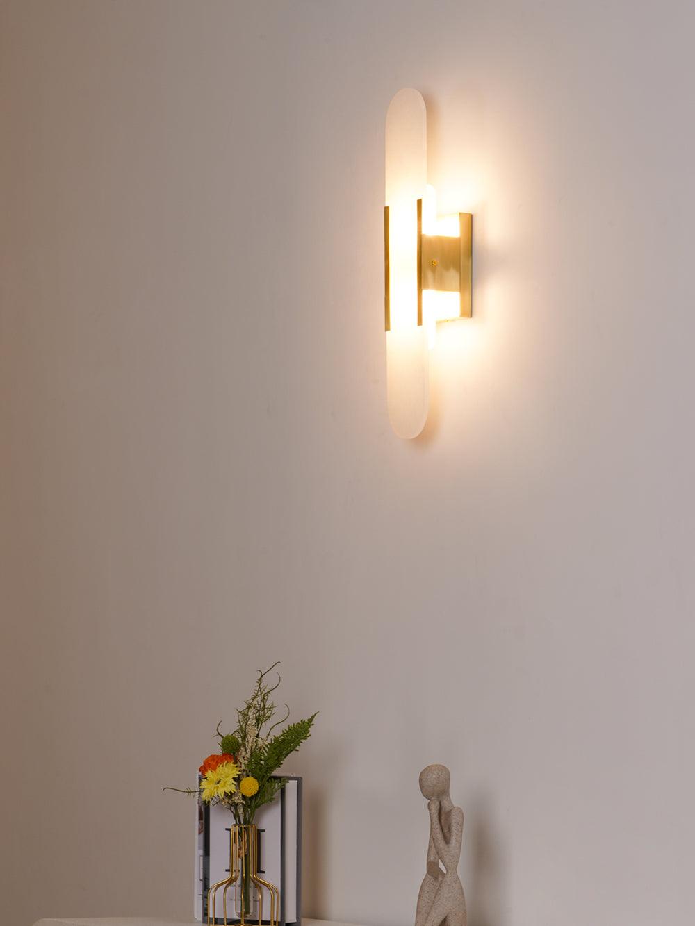 WOW Melange Elongated Alabaster Wall Lamp