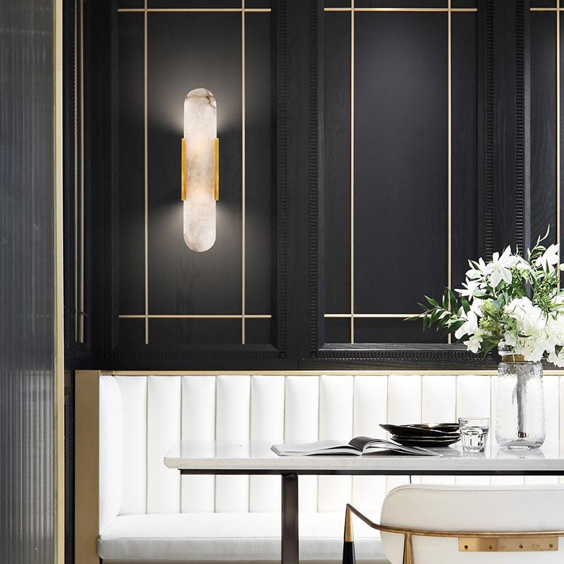 WOW Melange Elongated Alabaster Wall Lamp