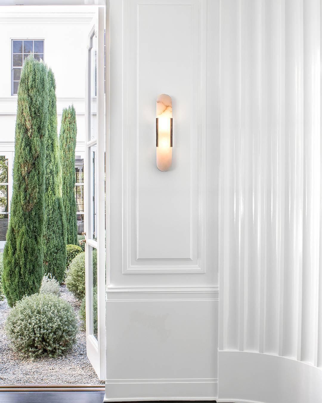 WOW Melange Elongated Alabaster Wall Lamp